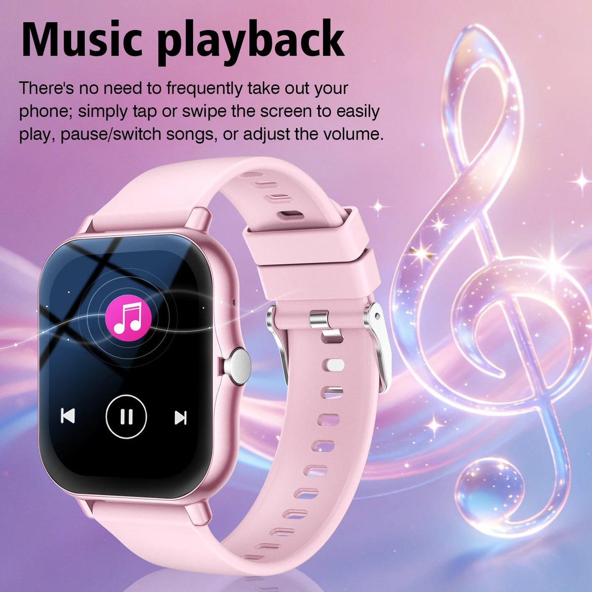 Reloj inteligente con llamadas inalámbricas, modos multideportivos, recordatorios de mensajes, reloj deportivo para iPhone/Android