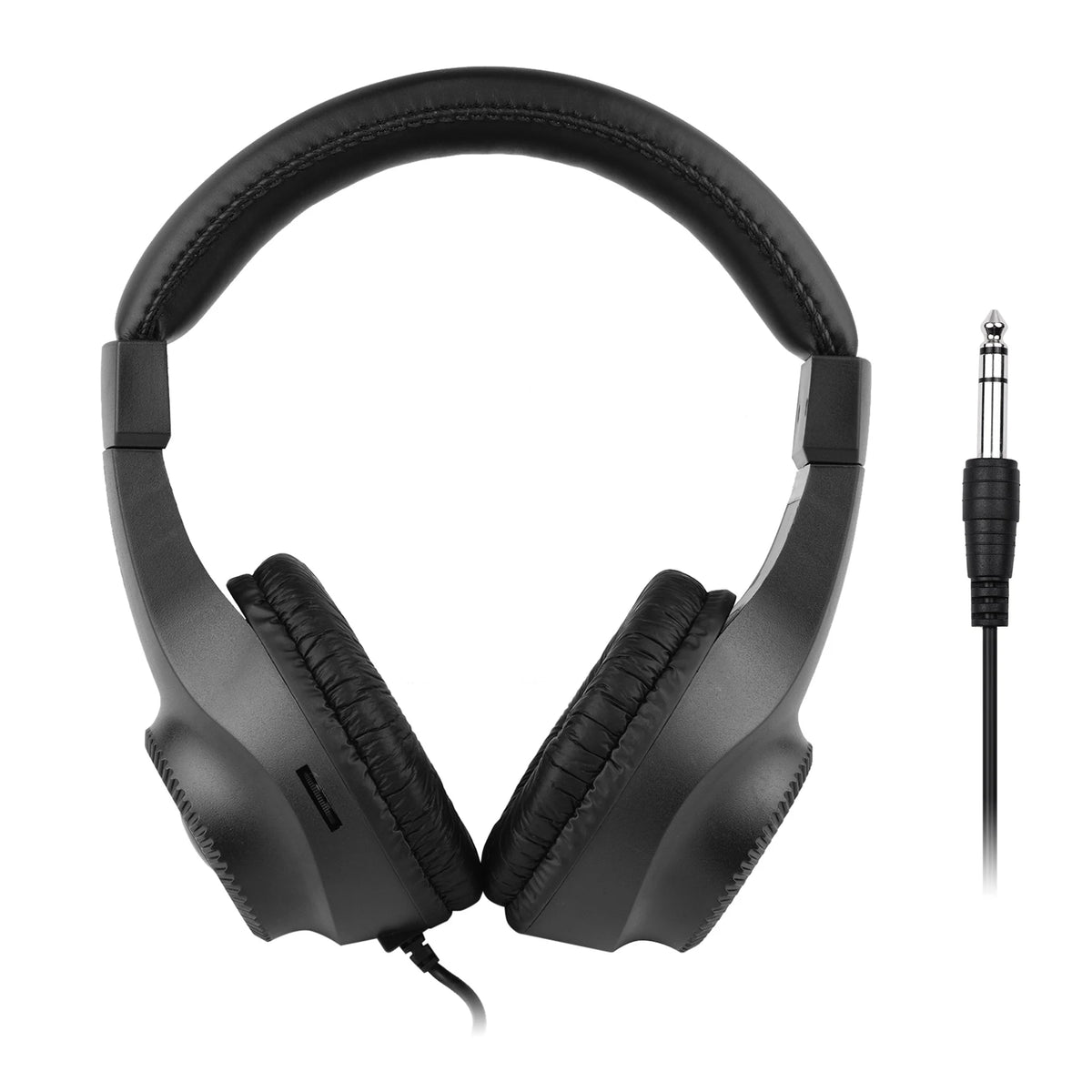 Auriculares con Monitor estéreo y cable, cascos sobre la oreja con controlador de 50mm, enchufe de 6,5mm para amplificador de guitarra, mezclador de Audio de Piano eléctrico