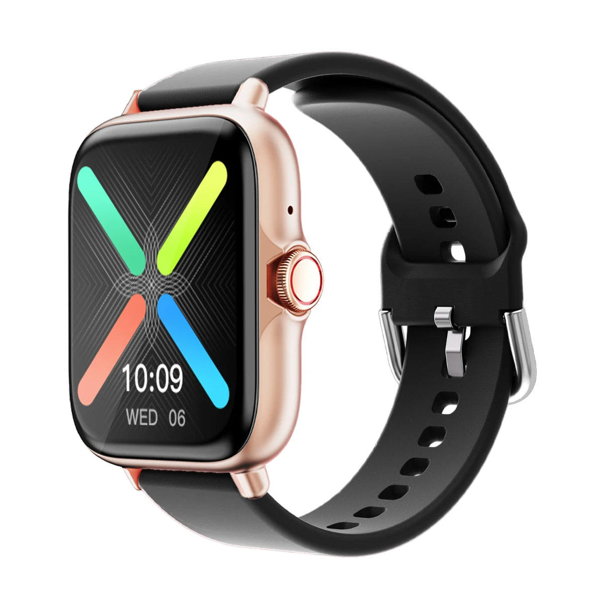 Reloj inteligente resistente al agua de 1,83 pulgadas con mensaje, respuesta a llamadas, monitoreo del sueño, podómetro deportivo, alertas de información para iPhone y Android