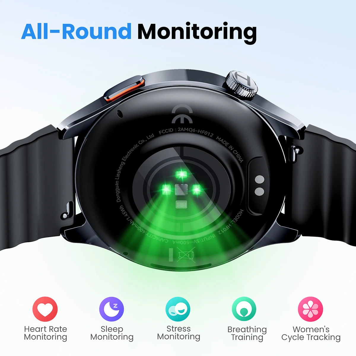 Reloj Inteligente HAYLOU Watch 4S con GPS, Pantalla AMOLED HD de 1.43”, 5 Posicionamientos GPS por Satélite, Más de 120 Modos de Entrenamiento, Reloj Deportivo Inteligente
