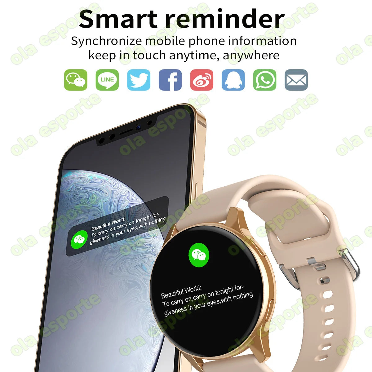 Reloj Inteligente para Mujer, Reloj con 6 Funciones de Monitoreo de Salud, Resistente al Agua, Asistente de Voz, Llamadas Bluetooth, Reloj Inteligente Deportivo Nuevo 2026 para Hombre