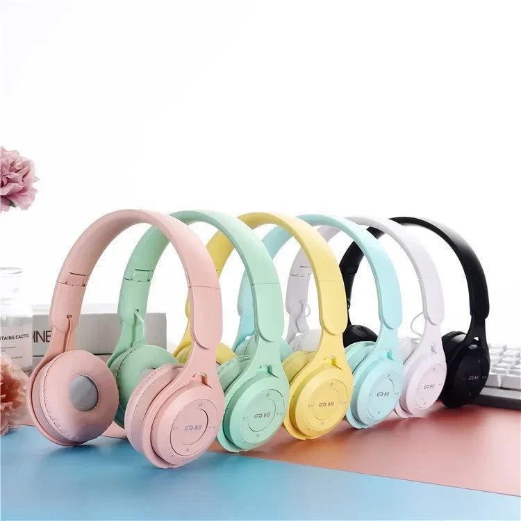 Auriculares Bluetooth de Alta Fidelidad, Inalámbricos, Sobre la Oreja, con Micrófono, Reducción de Ruido, Cómodos para Viajes y Uso en el Hogar