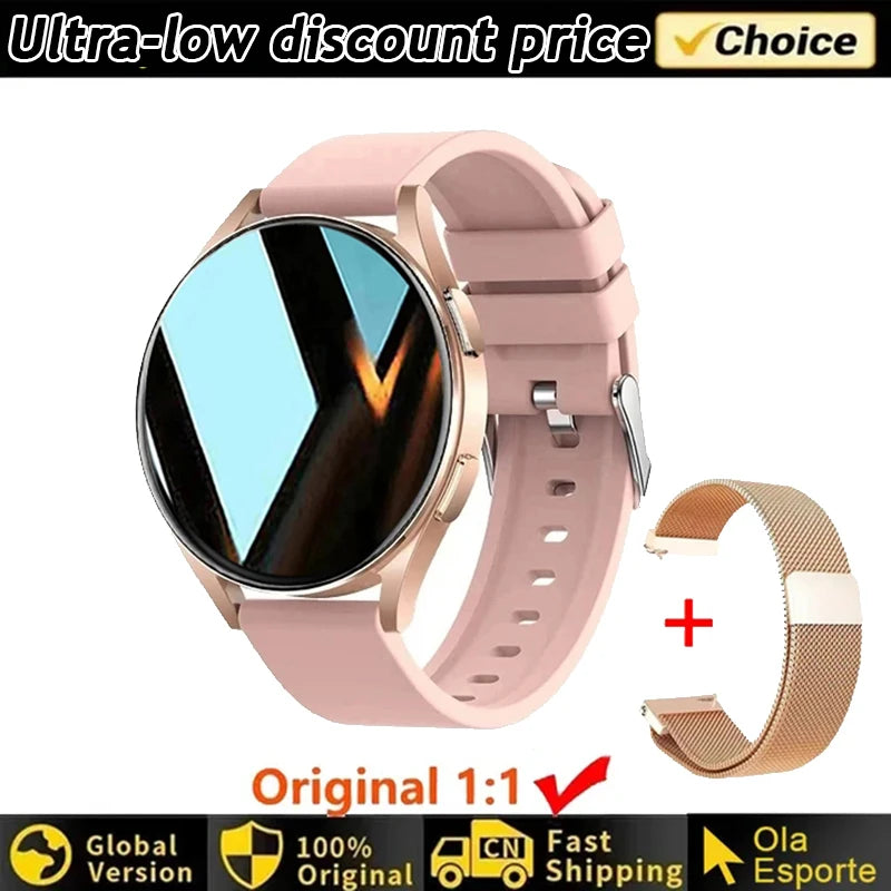 Reloj Inteligente para Mujer, Reloj con 6 Funciones de Monitoreo de Salud, Resistente al Agua, Asistente de Voz, Llamadas Bluetooth, Reloj Inteligente Deportivo Nuevo 2026 para Hombre
