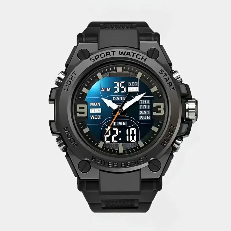 Reloj Deportivo Digital para Hombre con Alarma, Función de Cronometraje y Fecha, Caja de Aleación - Ideal para Actividades al Aire Libre