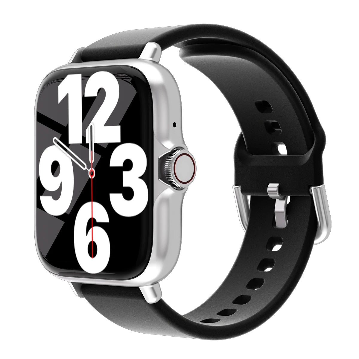 Reloj inteligente resistente al agua de 1,83 pulgadas con mensaje, respuesta a llamadas, monitoreo del sueño, podómetro deportivo, alertas de información para iPhone y Android