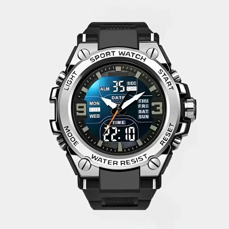 Reloj Deportivo Digital para Hombre con Alarma, Función de Cronometraje y Fecha, Caja de Aleación - Ideal para Actividades al Aire Libre