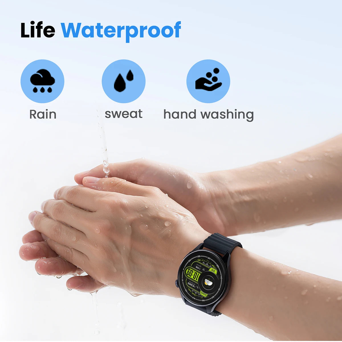 Reloj Inteligente HAYLOU Watch 4S con GPS, Pantalla AMOLED HD de 1.43”, 5 Posicionamientos GPS por Satélite, Más de 120 Modos de Entrenamiento, Reloj Deportivo Inteligente