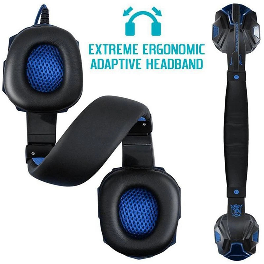 Auriculares con cable para PS4, PS5, Xbox, Smartphone, PC, auriculares para juegos, auriculares ajustables de 120 ° con micrófono con cancelación de ruido
