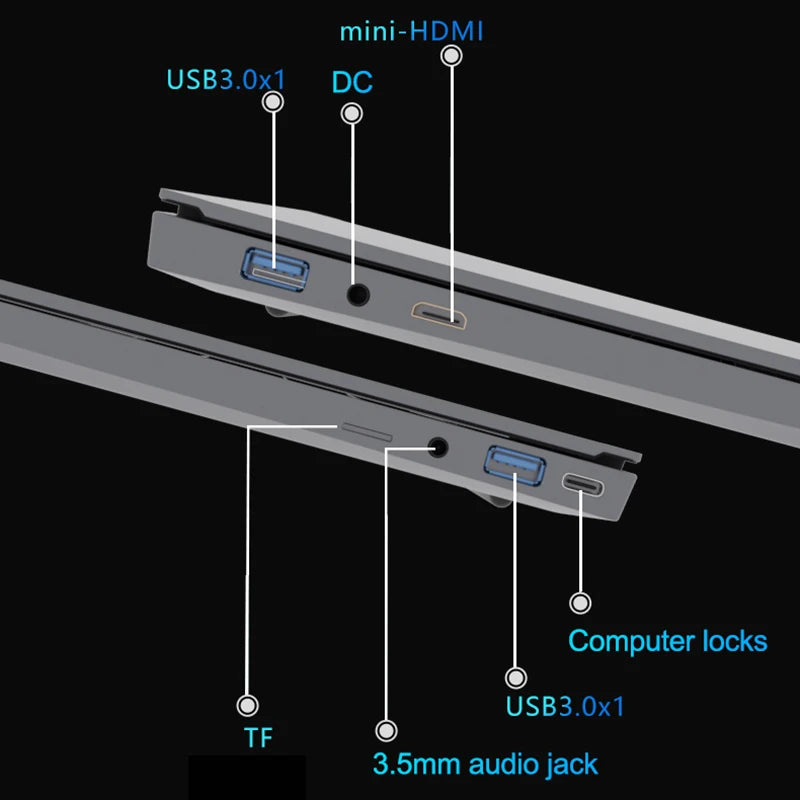 Nuevo Portátil 2026 con Windows 11, Pantalla de 15.6 Pulgadas, Desbloqueo por Huella Dactilar, Intel Core i9-10980HK, 16GB de RAM, 1/2TB SSD, para Oficina y Juegos