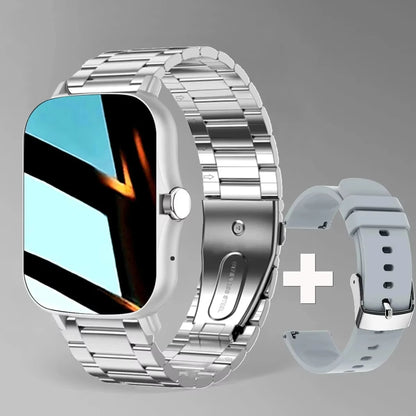 LAXASFIT 2025 nuevo reloj inteligente para hombres y mujeres regalo pantalla completamente táctil reloj deportivo Fitness Bluetooth llamada reloj inteligente Digital