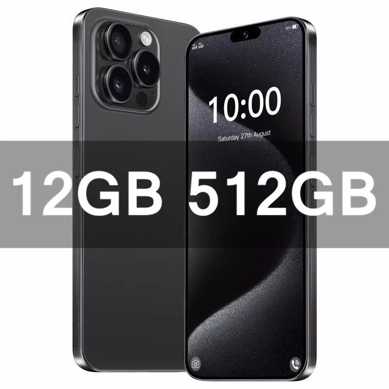 2025 nueva alta calidad para i16 Pro Max 7,3 pulgadas LCD Smartphone pantalla táctil AMOLED Panel de visualización teléfono móvil dinámico