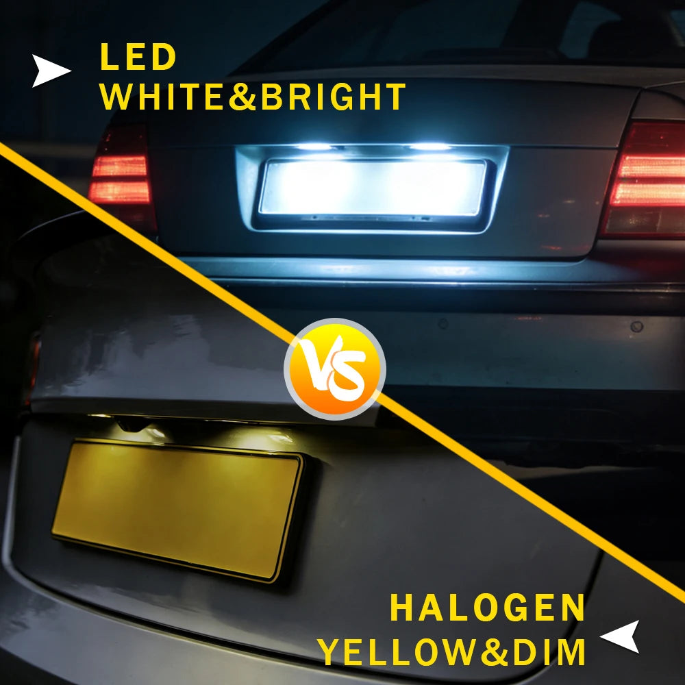 Luz LED de matrícula para Benz Clase C W205 C204 W204 S204 W221 W222 Clase E W212 C207 S212 A207, 2 uds.