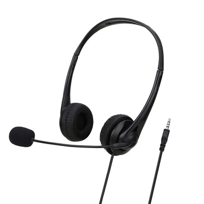 Auriculares de ordenador USB de 3,5mm con micrófono con cancelación de ruido, red de chat, enseñanza, videoconferencia, auriculares estéreo con cable