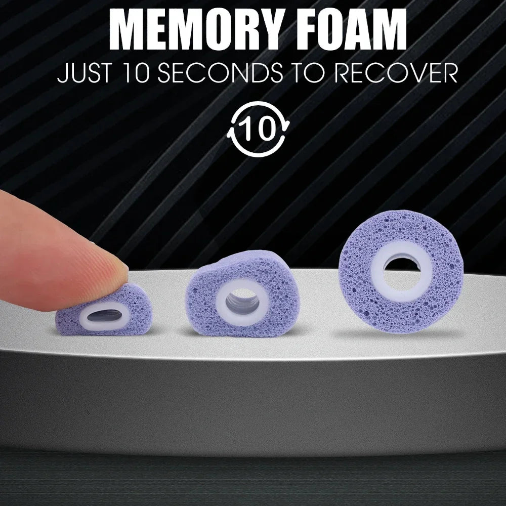 Almohadillas para los oídos Samsung Galaxy Buds 2 Pro, puntas de espuma viscoelástica, repuesto antideslizante, tapones para los oídos, tapas, accesorios L