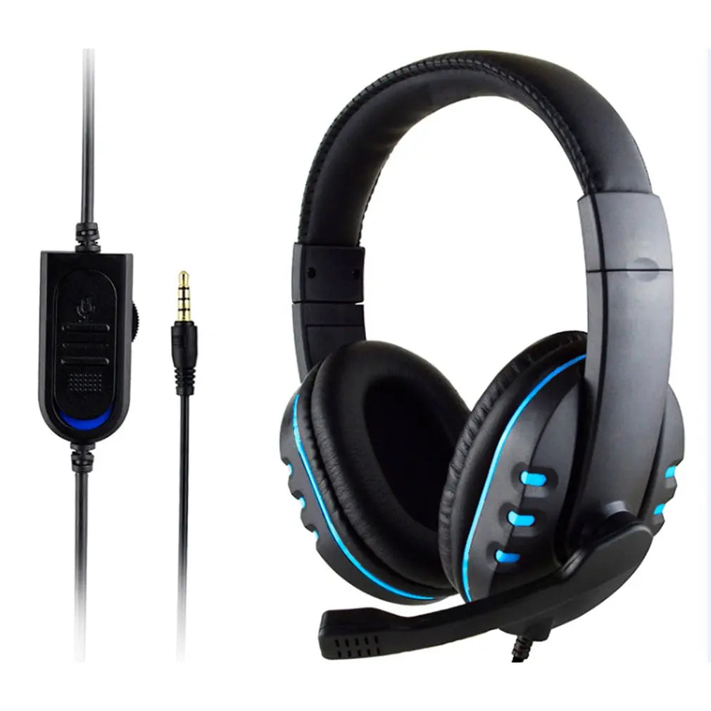 Auriculares con cable de 3,5mm para videojuegos, auriculares con micrófono para música, PS4, Play Station 4, juegos, PC, Chat, ordenador
