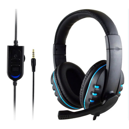 Auriculares con cable de 3,5mm para videojuegos, auriculares con micrófono para música, PS4, Play Station 4, juegos, PC, Chat, ordenador