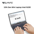 Mini Laptop YSJMNPC de 12.ª Generación, Intel N95 Quad Core, Pantalla de 8 Pulgadas, LPDDR5 12GB 4800MHz, M.2 1TB, Windows 11 Pro, AX WiFi 6, BT 5.2, RJ45 LAN