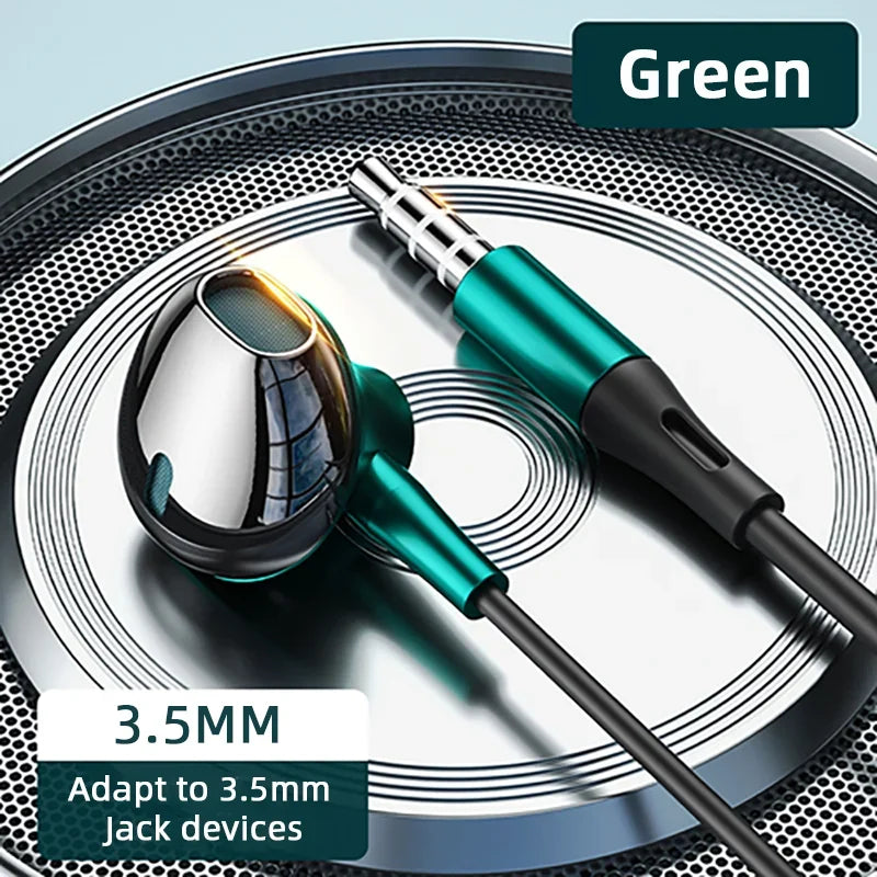 Auriculares USB tipo C HiFi bajo estéreo Control de volumen micrófono 3,5mm auriculares con cable para Galaxy S24 S23 S22 S21 Ultra iPhone 15 Pro Max