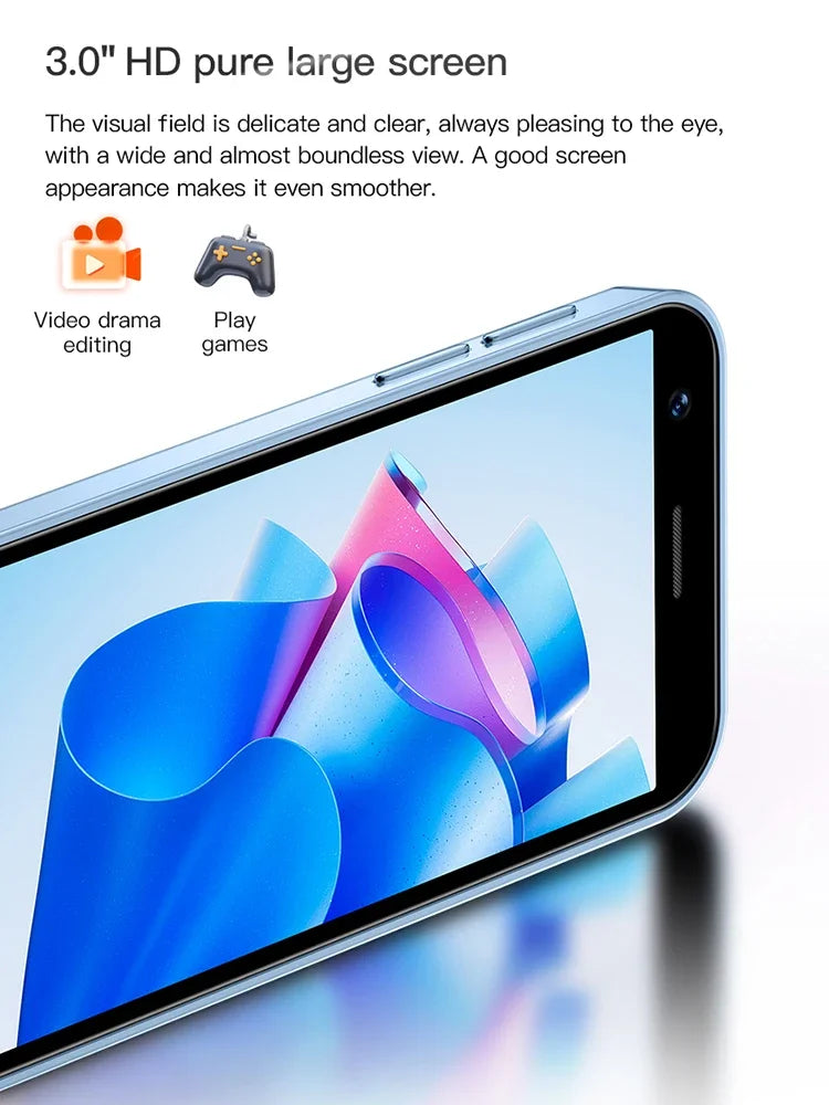 SOYES XS16-Mini teléfono inteligente, Smartphone con 3GB de RAM, 64 ROM, 4G, LTE, Android 10,0, cuatro núcleos, 2000mAh, tipo C, Dual SIM, modo de espera, 3,0