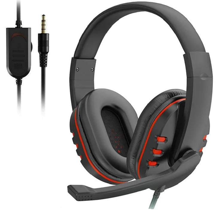 Auriculares con cable de 3,5mm para videojuegos, auriculares con micrófono para música, PS4, Play Station 4, juegos, PC, Chat, ordenador