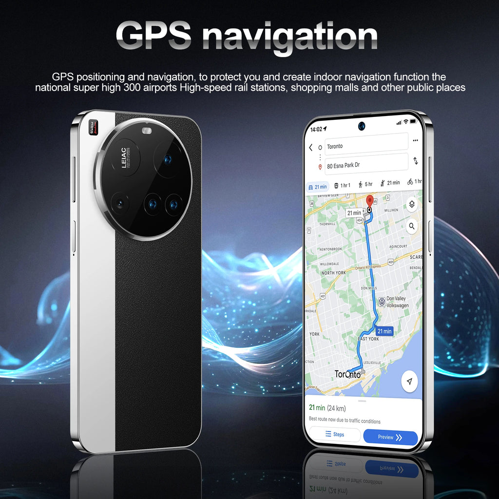 Teléfono inteligente SURGAZE NEW M15 Ultra de 6.6 pulgadas, inteligente, 4G 5G, doble tarjeta, doble modo de espera, sistema Android, 12GB+512GB, versión global