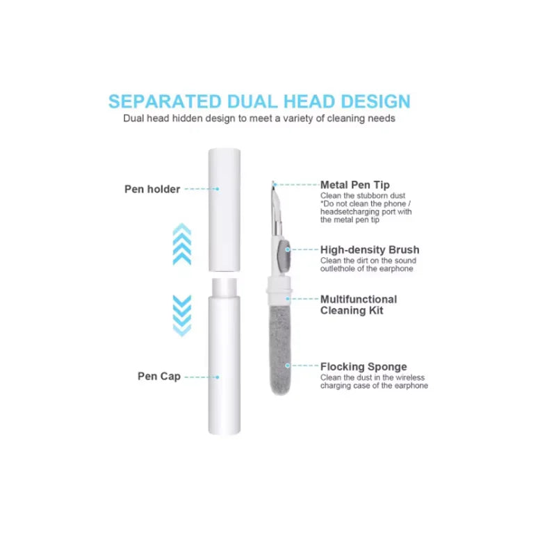 Para AirPods Pro funda Kit de limpieza funda protectora de silicona suave para Apple AirPod Pro 2a/1a generación funda pluma limpia