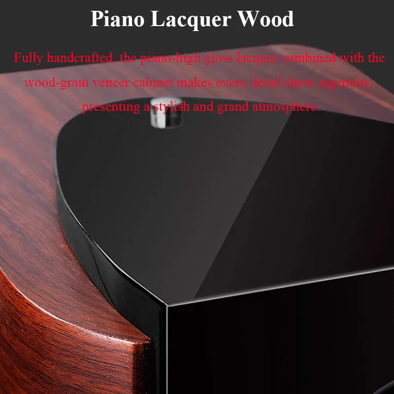 Altavoz pasivo de estantería HIFI de 5 pulgadas, 60W de potencia, estéreo de 2 vías, altavoz pasivo para audiófilos en casa, laca de Piano, Tweeter de 1 pulgada