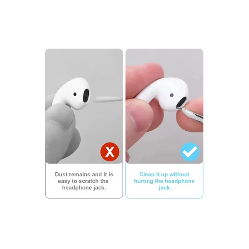 Para AirPods Pro funda Kit de limpieza funda protectora de silicona suave para Apple AirPod Pro 2a/1a generación funda pluma limpia