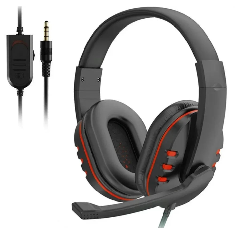 Auriculares con cable de 3,5mm para videojuegos, auriculares con micrófono para música, PS4, Play Station 4, juegos, PC, Chat, ordenador