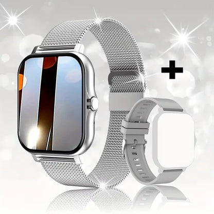 LAXASFIT 2025 nuevo reloj inteligente para hombres y mujeres regalo pantalla completamente táctil reloj deportivo Fitness Bluetooth llamada reloj inteligente Digital