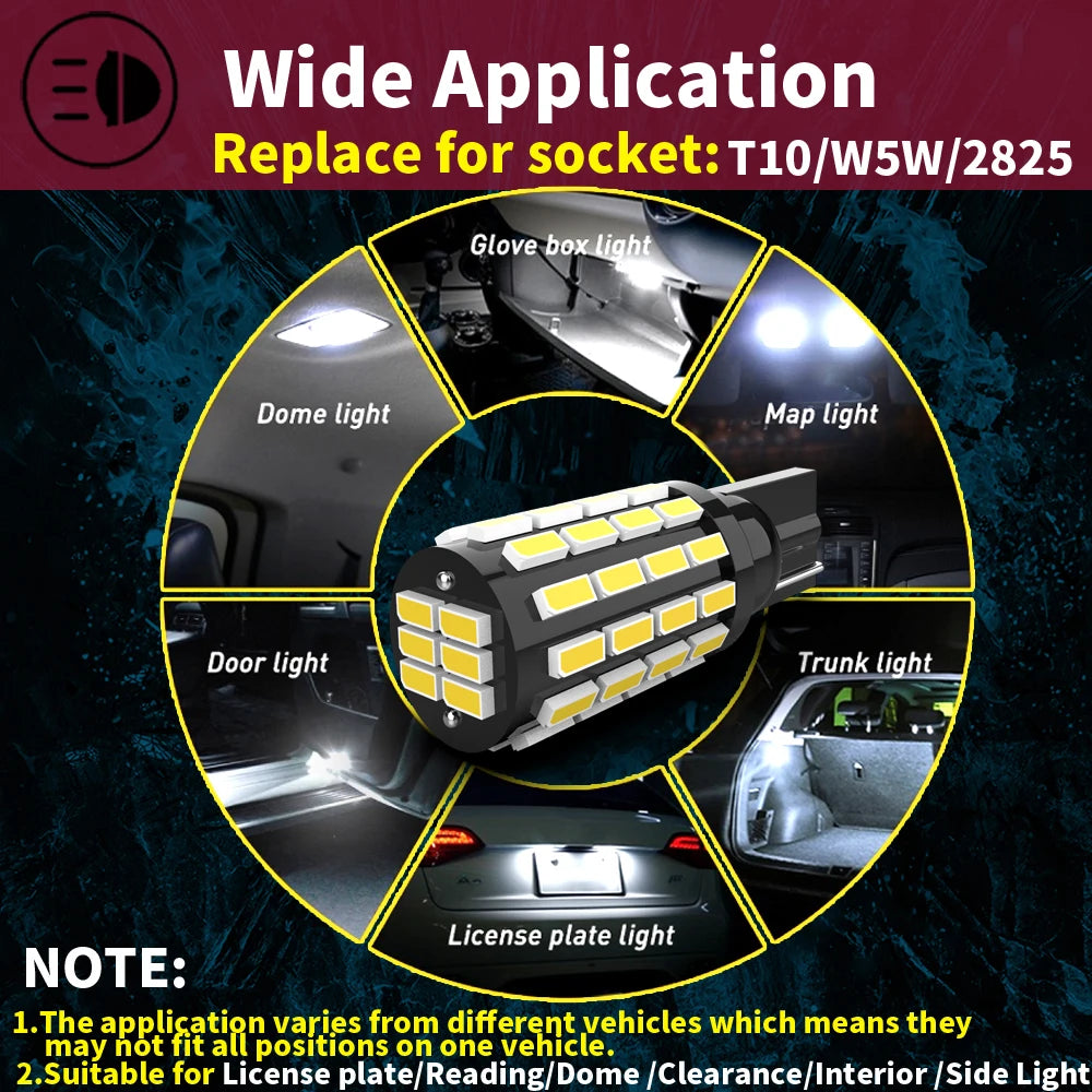 2x luz LED de liquidación W5W T10 para Peugeot 1007 107 206 207 306 307 CC SW 4007 4008 407 508 607 807 Bipper Tepee Expert Partner