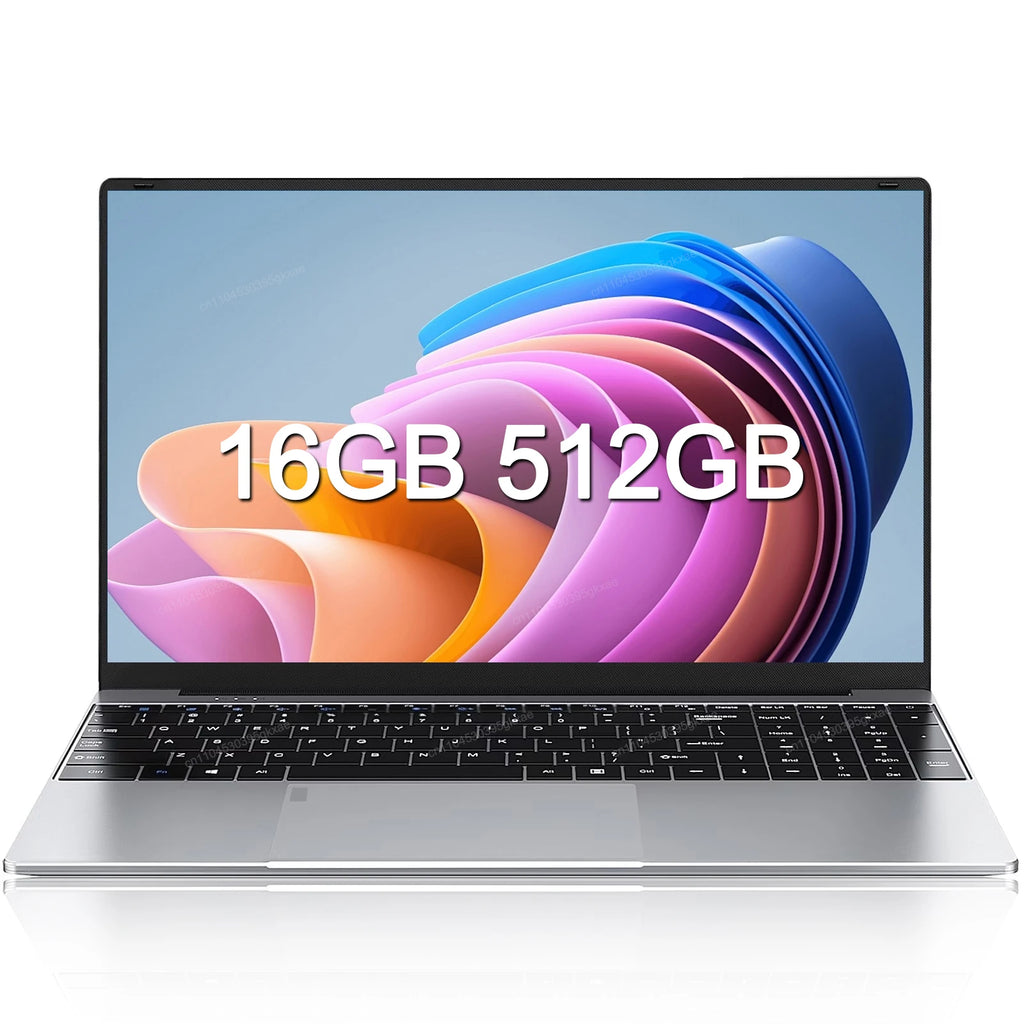 LENO nuevo 15,6 "portátil Intel 6500Y 32GB RAM 2TB SSD 5000mAh Oficina Windows11 Notebook PC Gamer con huella digital retroiluminada