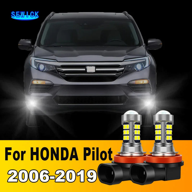2 uds lámpara LED accesorios de luz antiniebla delantera de coche para HONDA Pilot 2006 2007 2008 2009 2010 2011 2012 2013 2014 2015 2016 2017-2019