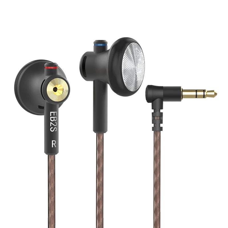 NICEHCK EB2S auricular HIFI de Metal 3,5mm 15,4mm LCP música dinámica auricular de agudos Vocal auriculares con cable MX500 MX985 PK1 PK2 A8 YD30