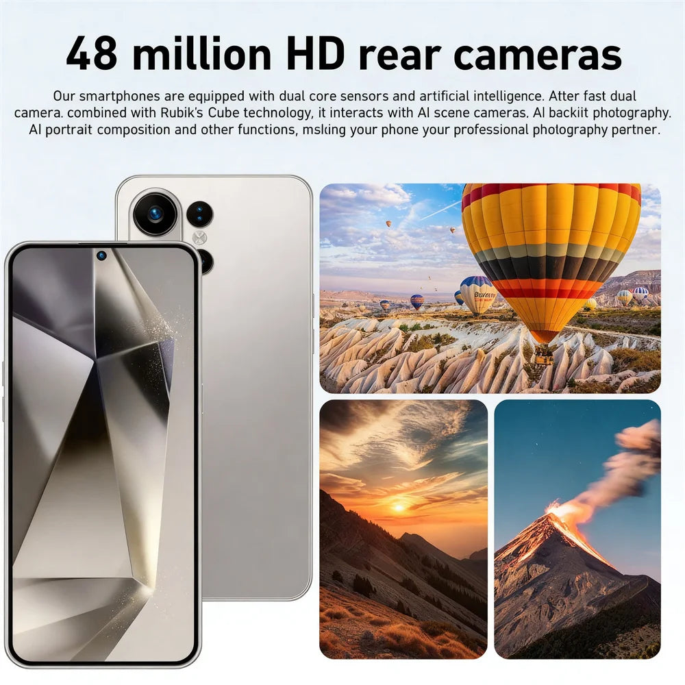 NUEVO S27 Ultra Original, Teléfono Celular 7.3HD, 5G, Doble SIM, Smartphone, 7800mAh, Android 15, Versión Global Económica
