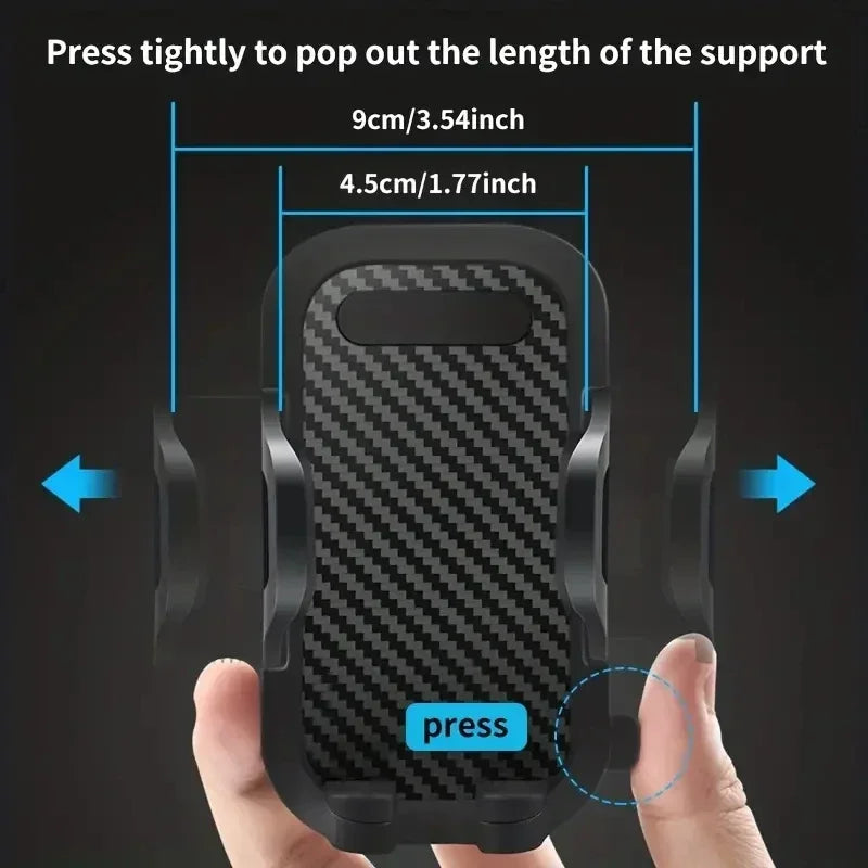 Universal Car Phone Holder: Secure Dashboard Mount for iPhone, Samsung, and More - Perfect for Hands-Free Navigation