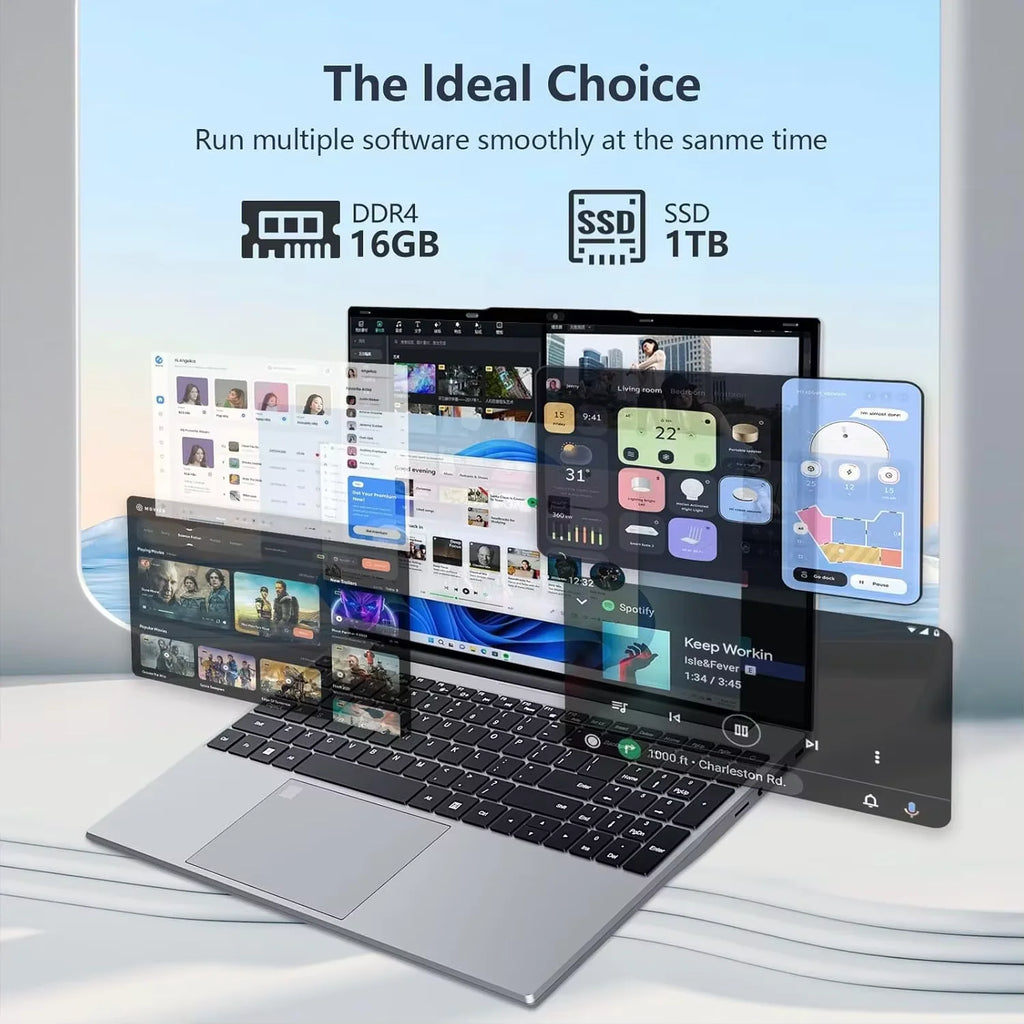 Portátiles de 15.6 pulgadas con Windows 11, Intel Core i9-10980HK, 16 GB de RAM, 1 TB SSD, portátil para juegos, teclado retroiluminado, PC con lector de huellas dactilares, computadora.