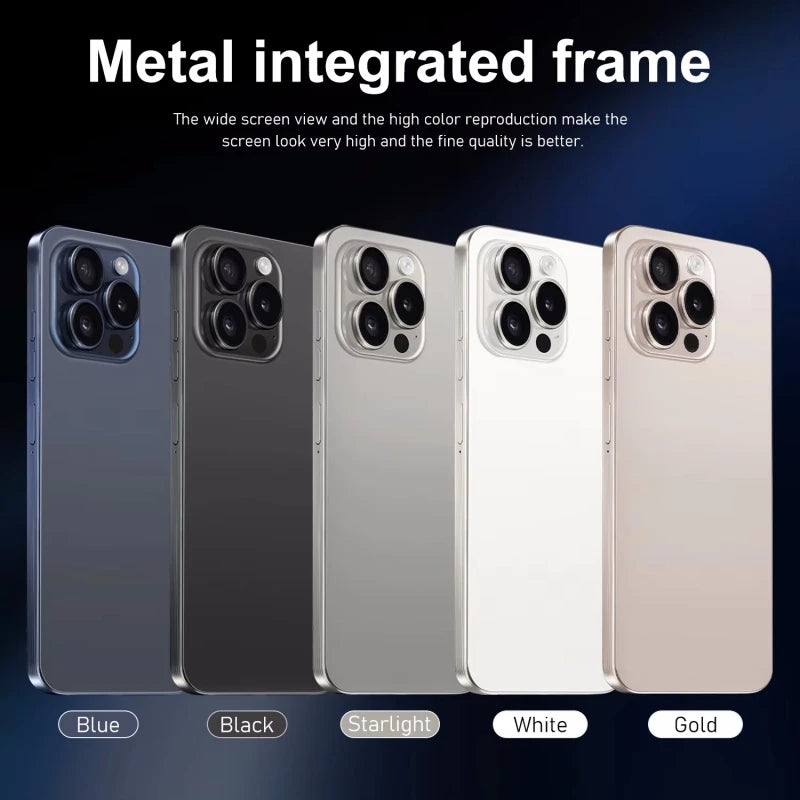 2025 nueva alta calidad para i16 Pro Max 7,3 pulgadas LCD Smartphone pantalla táctil AMOLED Panel de visualización teléfono móvil dinámico