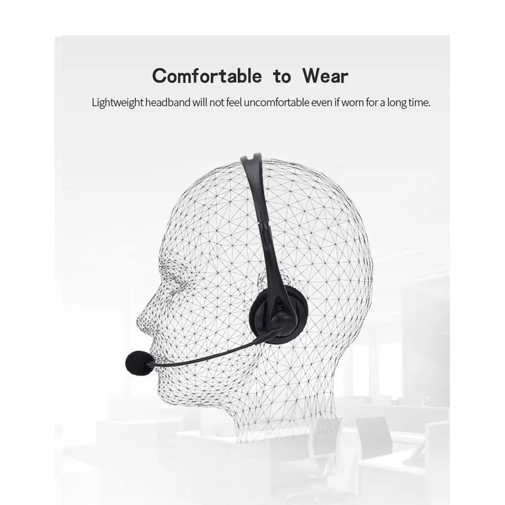 Auriculares de ordenador USB de 3,5mm con micrófono con cancelación de ruido, red de chat, enseñanza, videoconferencia, auriculares estéreo con cable