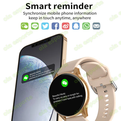 Reloj Inteligente para Mujer, Reloj con 6 Funciones de Monitoreo de Salud, Resistente al Agua, Asistente de Voz, Llamadas Bluetooth, Reloj Inteligente Deportivo Nuevo 2026 para Hombre