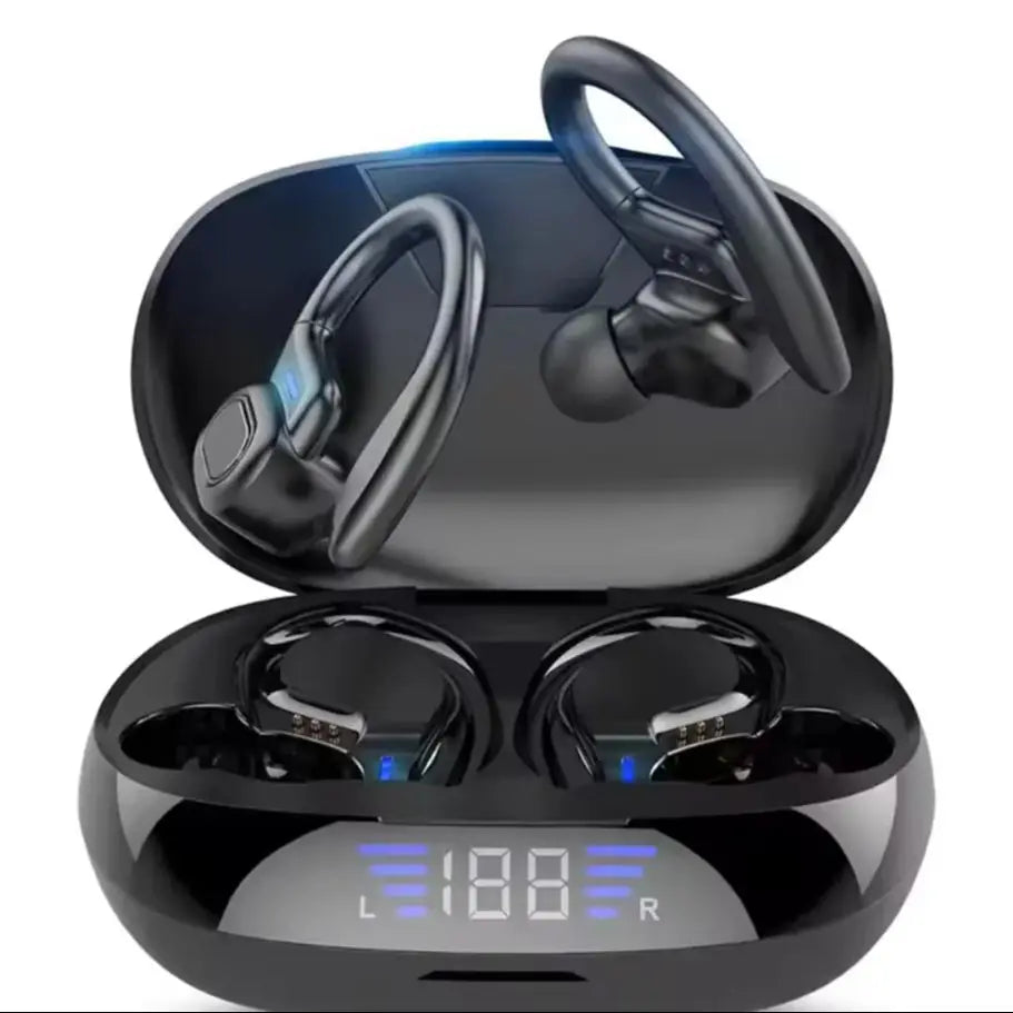 Auriculares deportivos inalámbricos SP16 Series BT con gancho para la oreja, auriculares internos para correr, para fitness y estilo de vida activo.