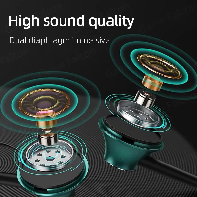 Auriculares USB tipo C HiFi bajo estéreo Control de volumen micrófono 3,5mm auriculares con cable para Galaxy S24 S23 S22 S21 Ultra iPhone 15 Pro Max