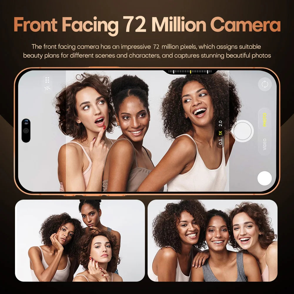 Nuevo Teléfono Inteligente 5G con IA para 17 Pro Max 7.3HD 22G+2TB, Teléfonos Móviles Android con Doble SIM, 7800mAh, Desbloqueado, Versión Global