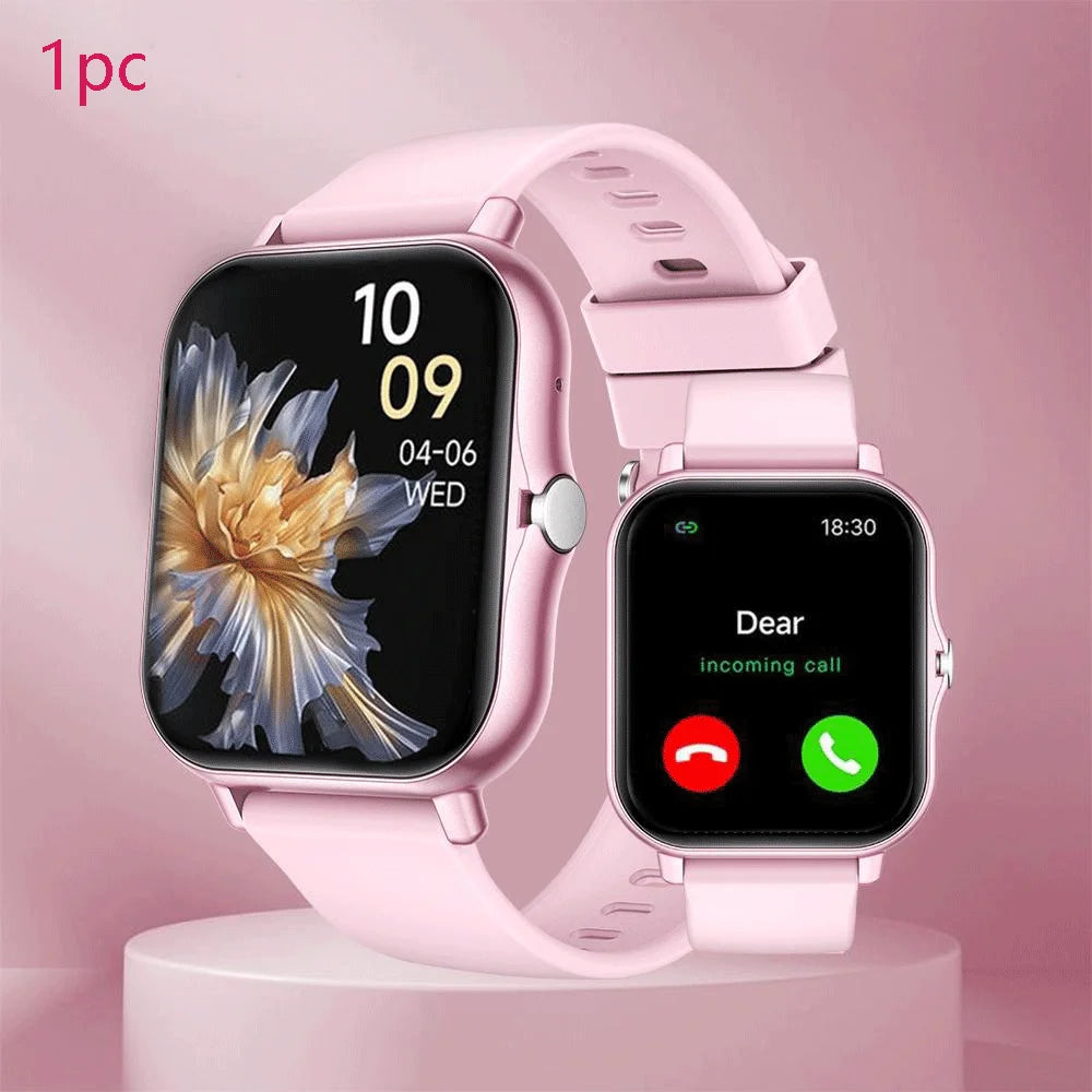 Reloj inteligente con llamadas inalámbricas, modos multideportivos, recordatorios de mensajes, reloj deportivo para iPhone/Android