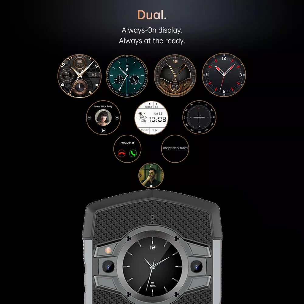 Unihertz Tick Tock Smartphone resistente 5G 128/256GB teléfono móvil 6000mAh Android teléfono de 6,5 pulgadas con pantalla Dual cámara de 48MP IP68