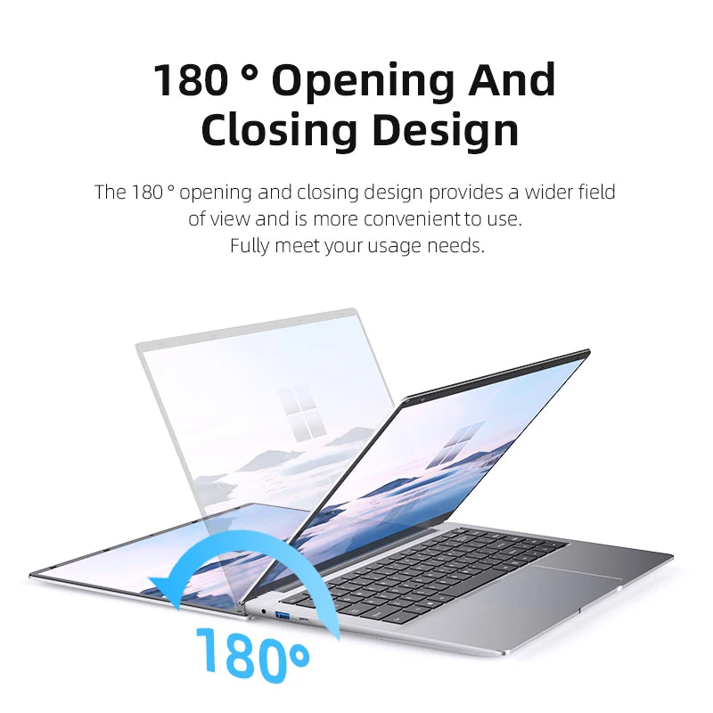 Computadora Portátil Xiaman con Pantalla HD de 14.1 Pulgadas, Windows 11 Pro, Intel Atom A3950, Ligera, para Oficina y Estudio