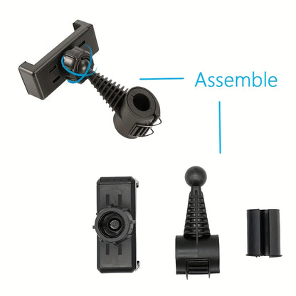 1 accesorio universal para teléfono y trípode, 360 °   Soporte Giratorio para Teléfono de Bicicleta y Motocicleta, Apto para Accesorios de Smartphone