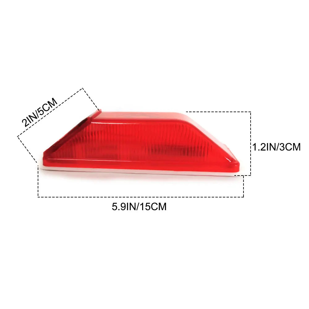 Luz solar de advertencia para coche, valla de barandilla roja y amarilla, luz estroboscópica nocturna reflectante, luz de contorno solar