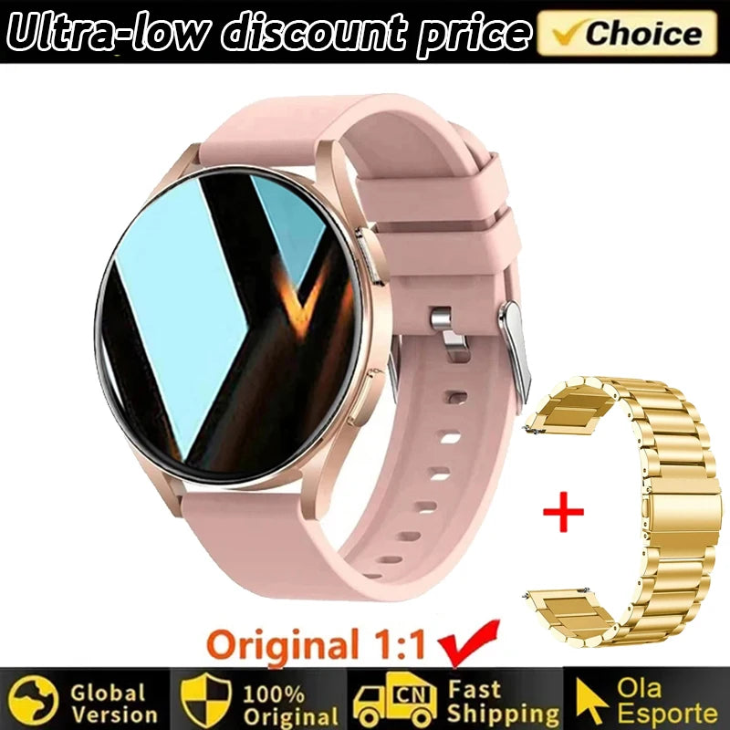 Reloj Inteligente para Mujer, Reloj con 6 Funciones de Monitoreo de Salud, Resistente al Agua, Asistente de Voz, Llamadas Bluetooth, Reloj Inteligente Deportivo Nuevo 2026 para Hombre