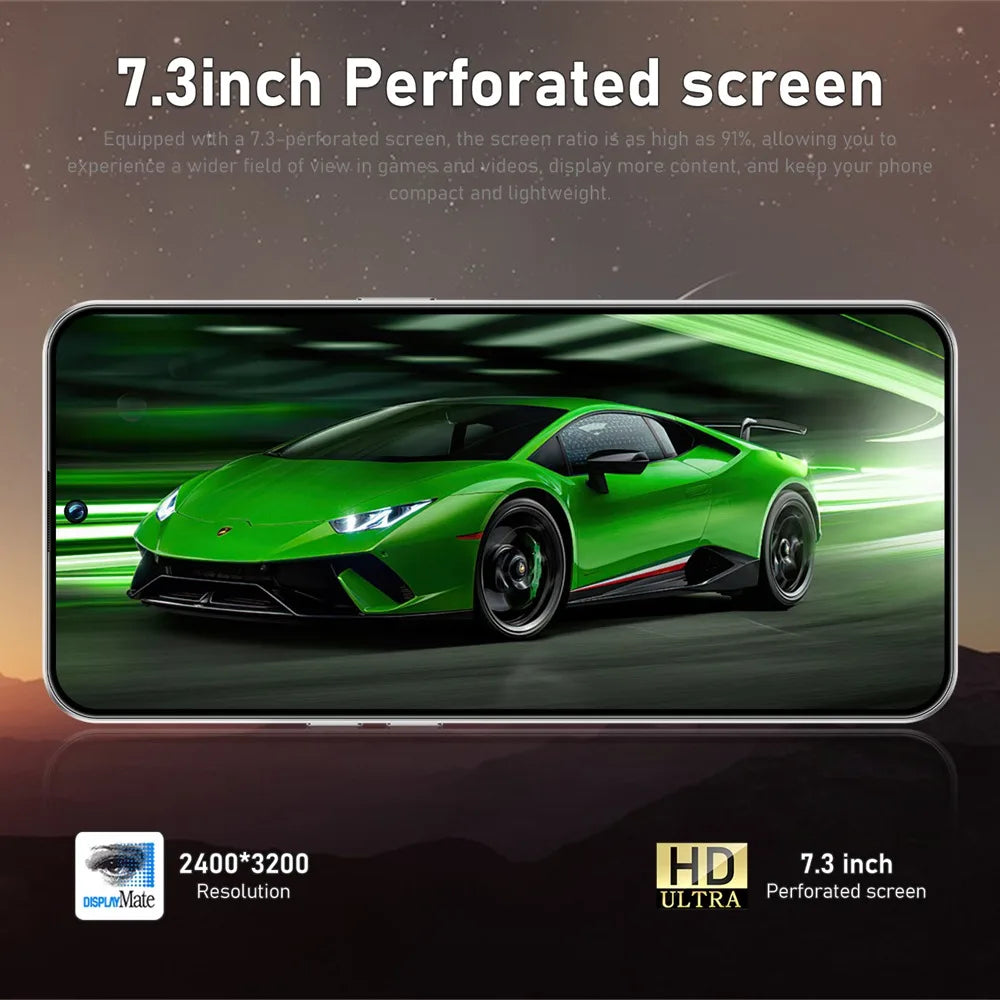 Teléfono Móvil Original HOT M17 Pro Max, Teléfono Celular 5G con Doble SIM, Pantalla HD de 7.3 Pulgadas, Versión Global Android, Batería de 7800 mAh, GPS